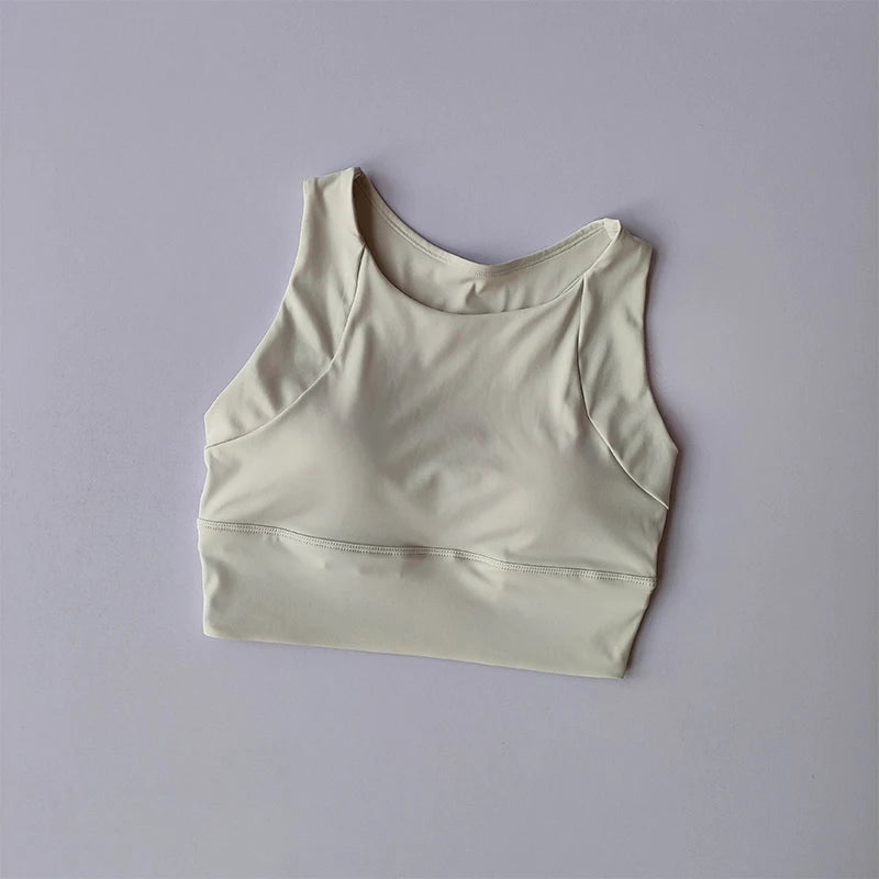 Breathable Padded Sports Bra - Women's Yoga & Gym Support Top