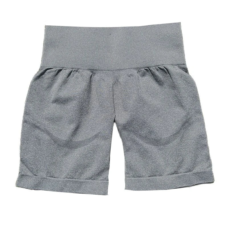 Seamless High-Waist Contour Workout Shorts - Women's Gym & Running Activewear