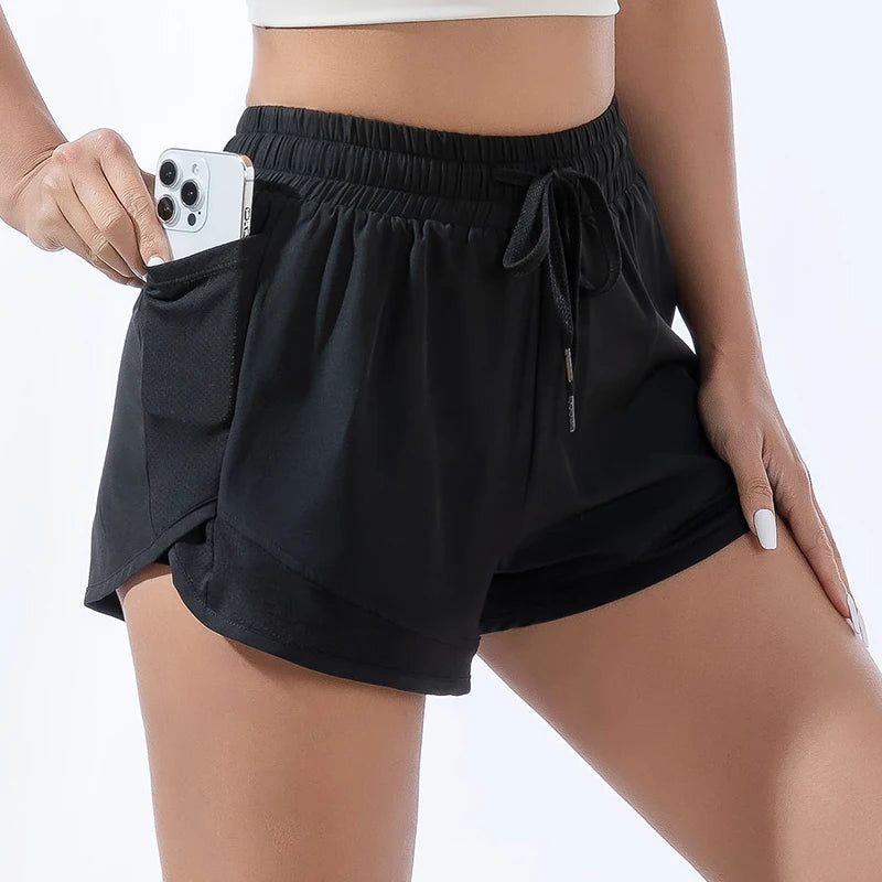 Quick-Dry Workout Shorts - Women's Gym & Running Activewear