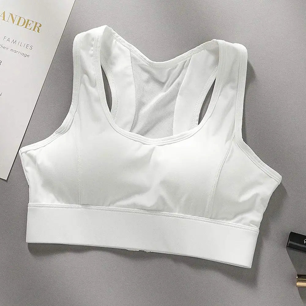 Plus Size Breathable Padded Sports Bra - Women's Yoga & Gym Support Top