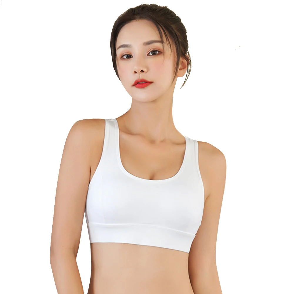 Plus Size Breathable Padded Sports Bra - Women's Yoga & Gym Support Top