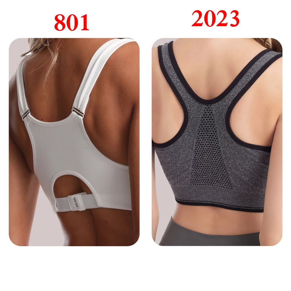 Plus Size Padded Sports Bra - Women's Workout Crop Top
