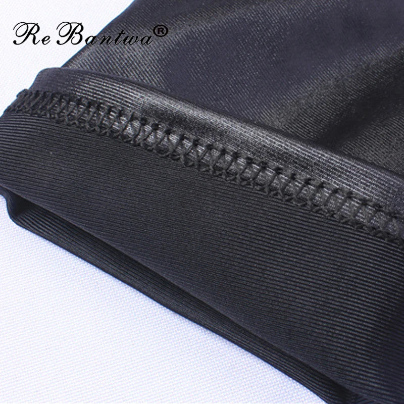 Plus Size High-Waist Faux Leather Leggings - Women's Sculpting Statement Bottoms