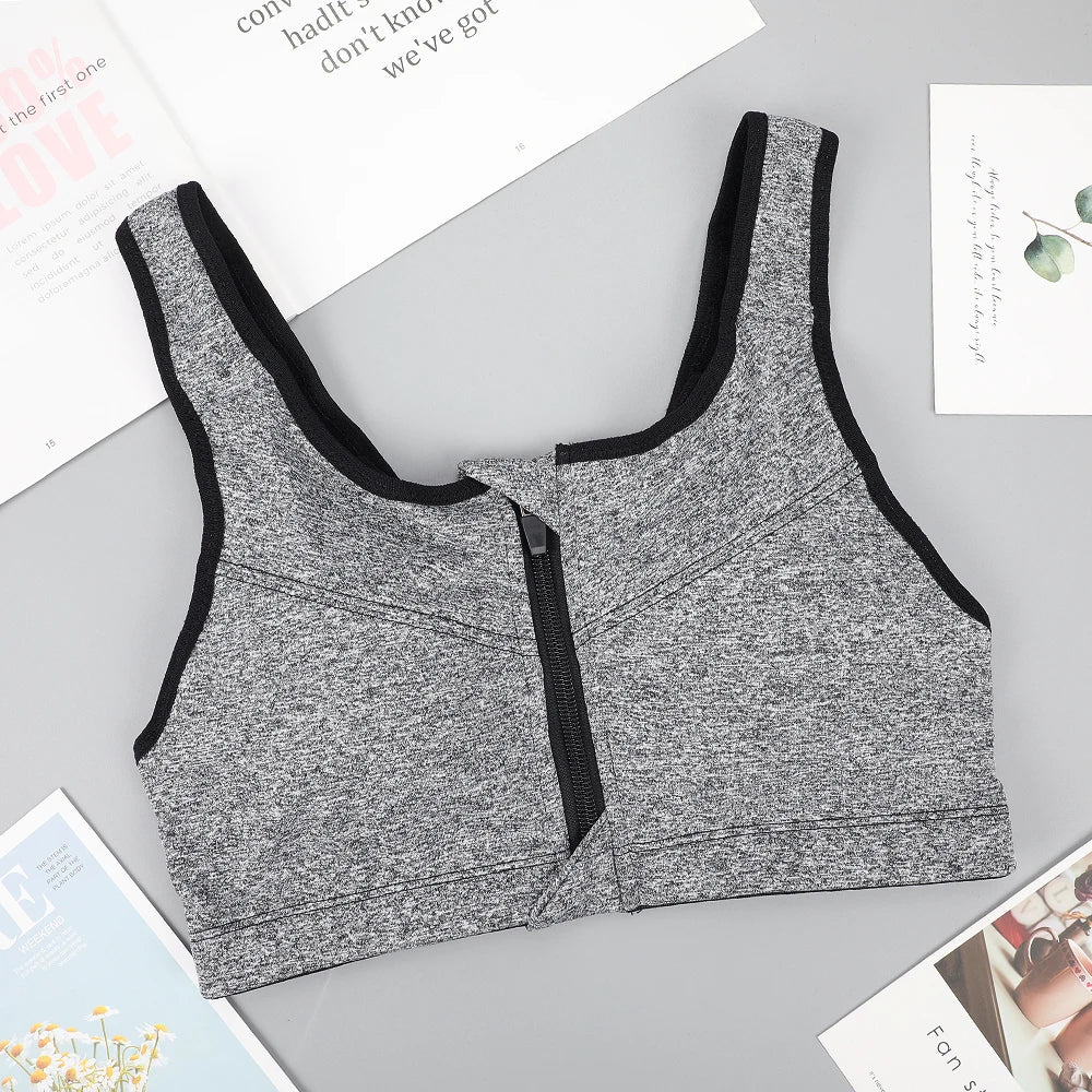 Plus Size Padded Sports Bra - Women's Workout Crop Top