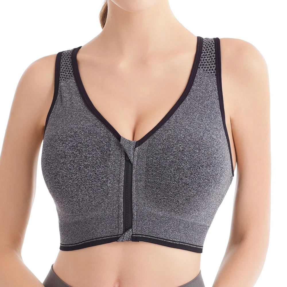 Plus Size Padded Sports Bra - Women's Workout Crop Top