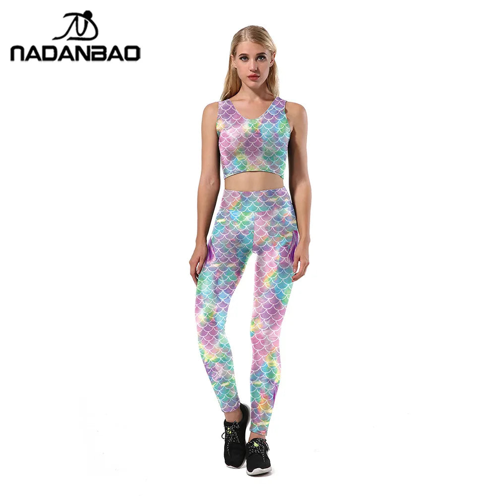 Mermaid Fish Scale Leggings - Slim Fit Summer Statement Style