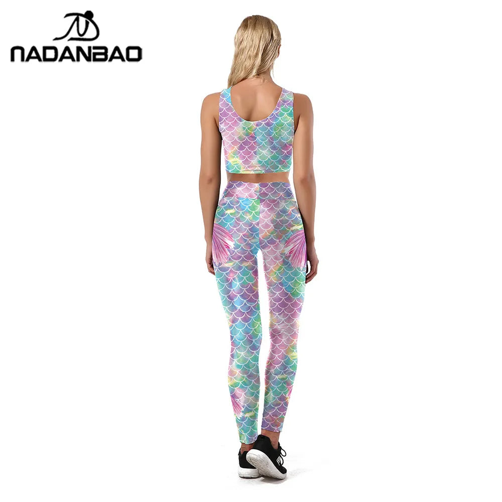 Mermaid Fish Scale Leggings - Slim Fit Summer Statement Style