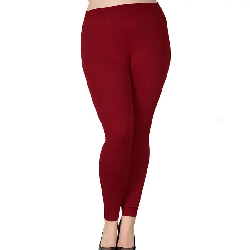 Plus Size High-Waist Seamless Stretch Leggings - Women's Everyday Performance Bottoms
