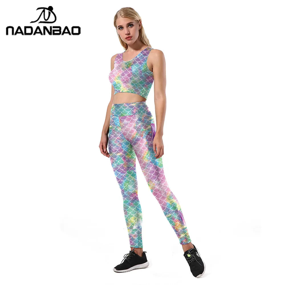 Mermaid Fish Scale Leggings - Slim Fit Summer Statement Style