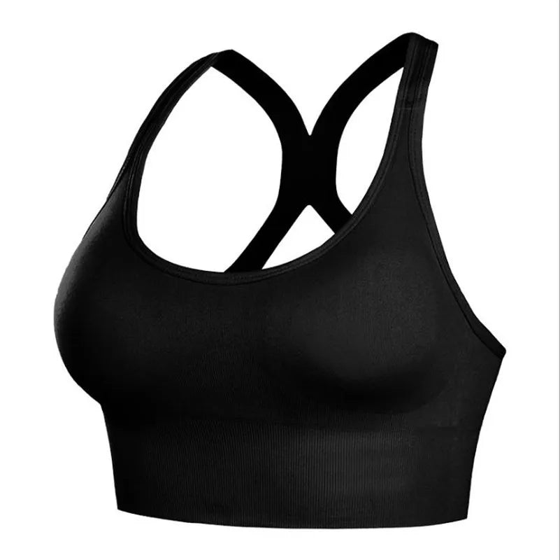 Seamless Shock-Absorbing Quick-Dry Sports Bra - Women's Yoga & Gym Support Top