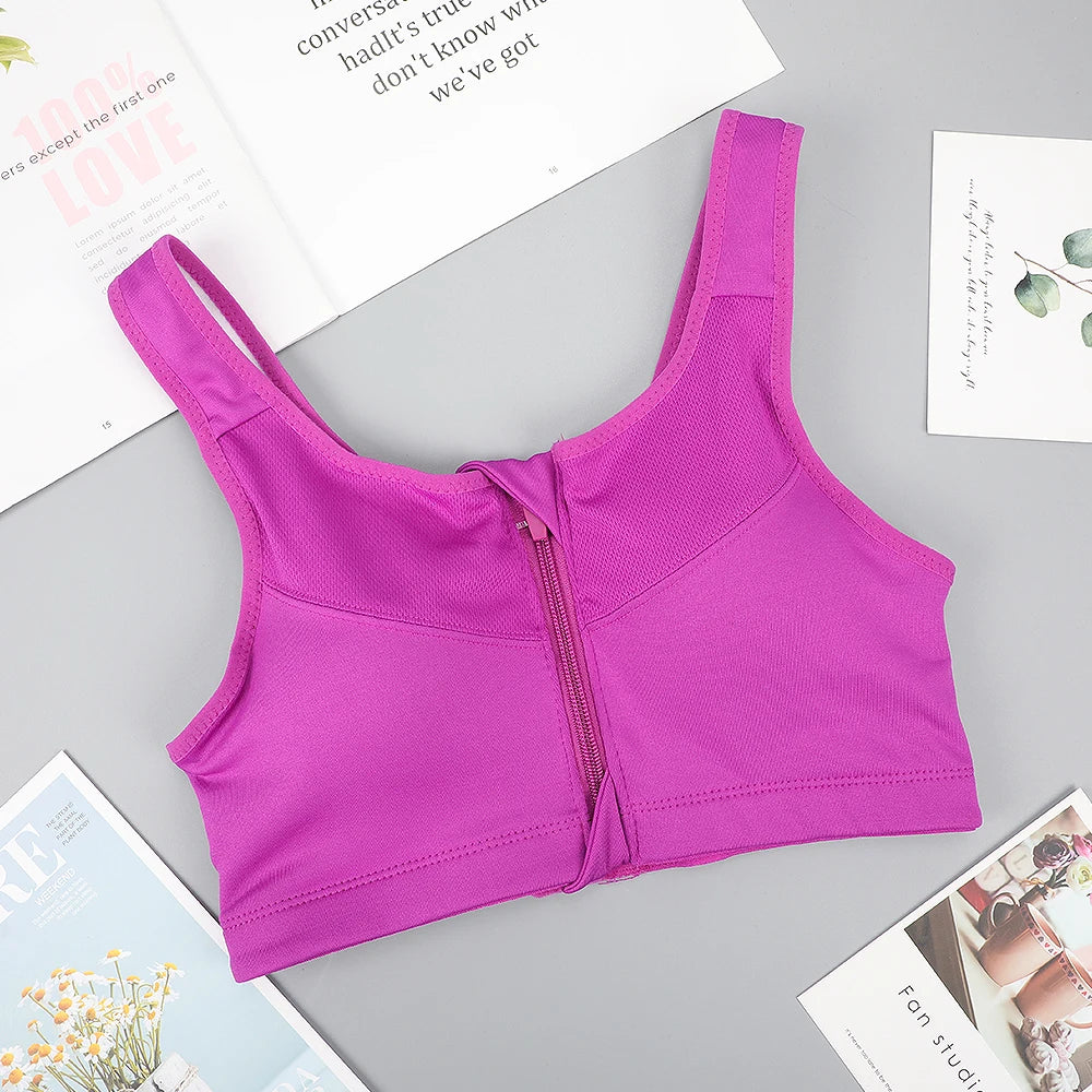Plus Size Padded Sports Bra - Women's Workout Crop Top