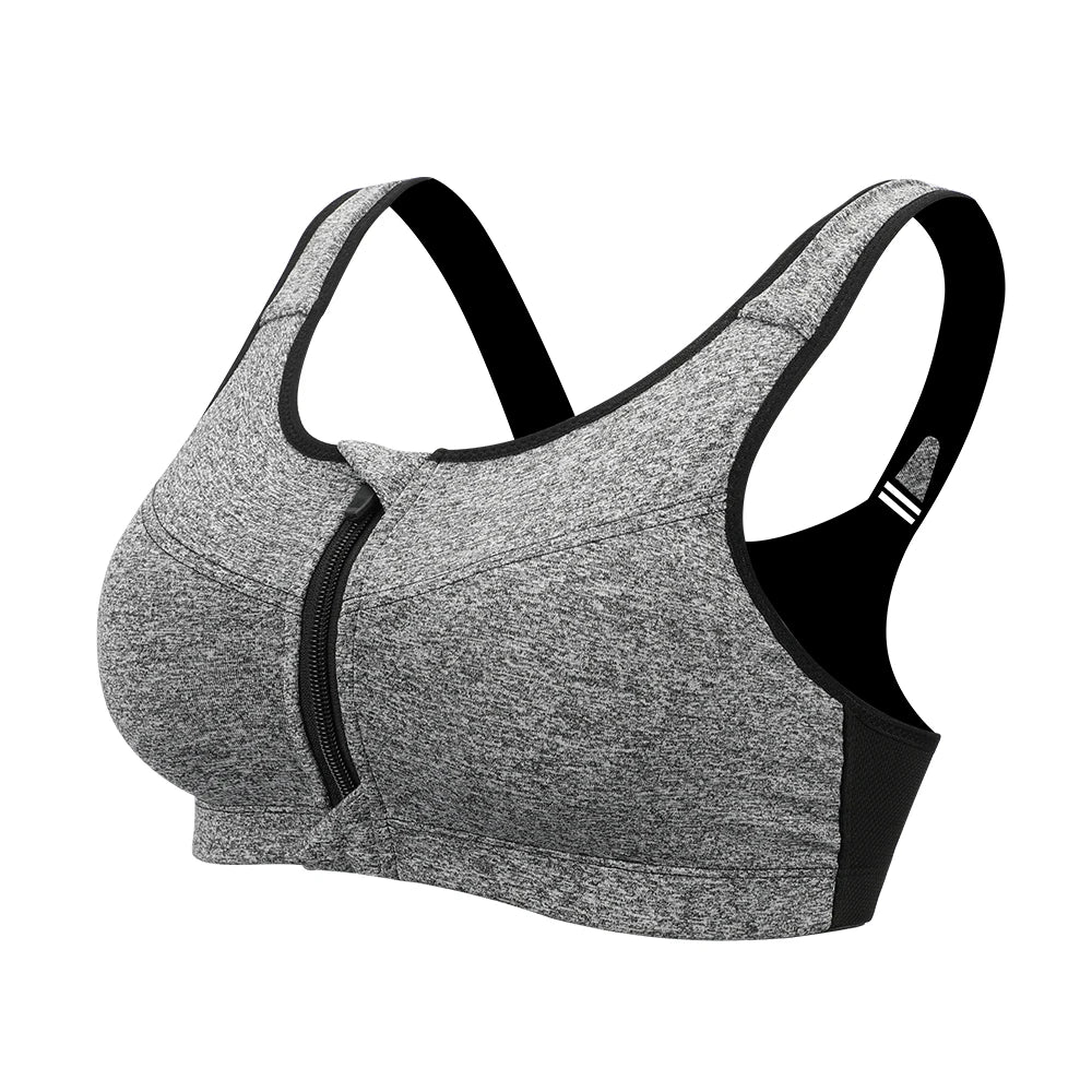 Plus Size Padded Sports Bra - Women's Workout Crop Top