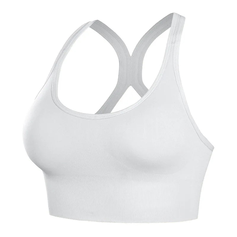 Seamless Shock-Absorbing Quick-Dry Sports Bra - Women's Yoga & Gym Support Top