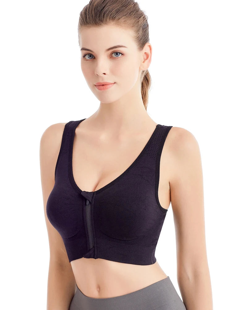 Plus Size Padded Sports Bra - Women's Workout Crop Top