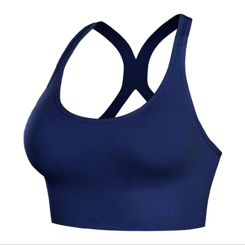 Seamless Shock-Absorbing Quick-Dry Sports Bra - Women's Yoga & Gym Support Top