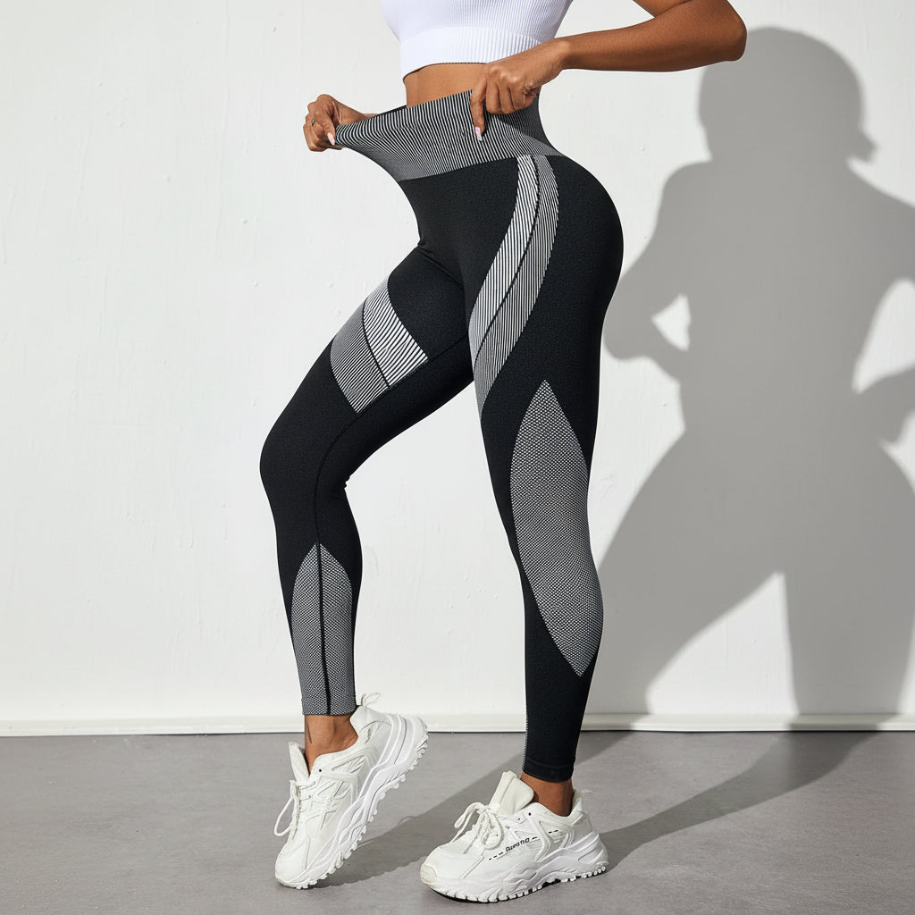 Seamless Scrunch High-Waist Leggings - Soft Tummy Control Support