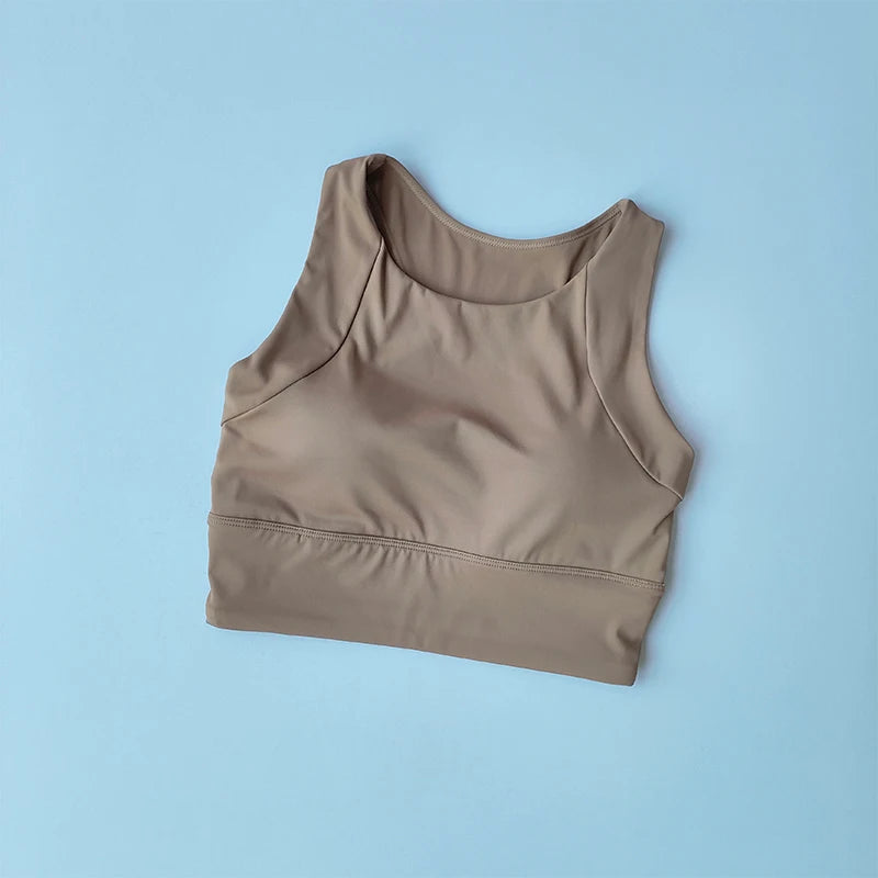 Breathable Padded Sports Bra - Women's Yoga & Gym Support Top