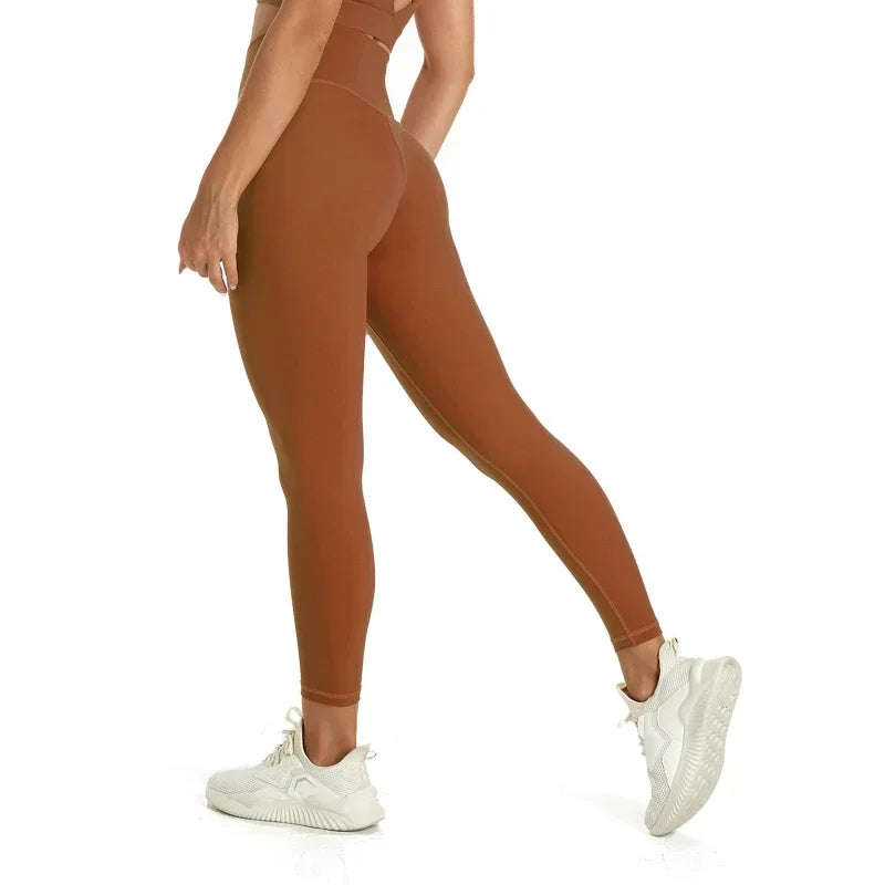 Nepoagym 25-Inch Squat-Proof Leggings - Buttery Soft No Front Seam