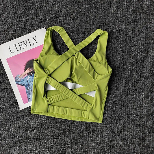 Breathable Push-Up Yoga Sports Bra for Women - Running & Gym Support