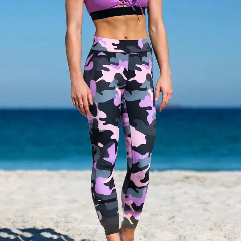 Camouflage Vitality Leggings - Wave Texture Comfort Fit