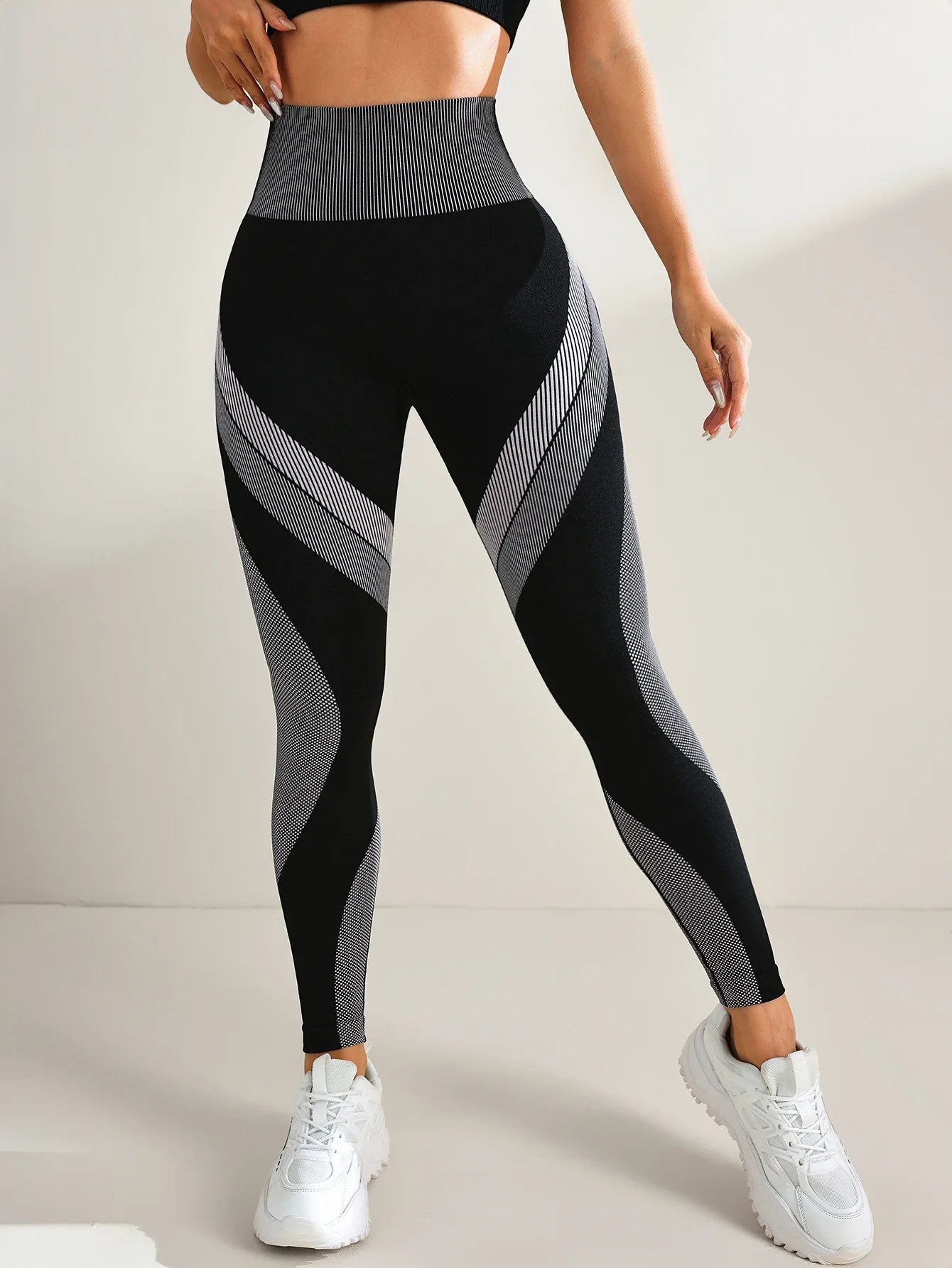 Seamless Scrunch High-Waist Leggings - Soft Tummy Control Support