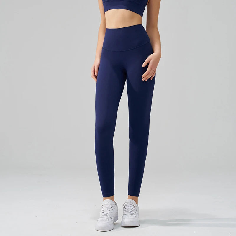 SOISOU Nylon High-Waist Leggings - Breathable No T-Line Workout Tights