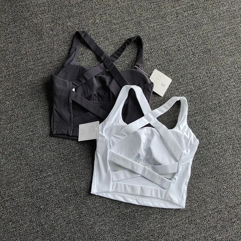 Breathable Push-Up Yoga Sports Bra for Women - Running & Gym Support