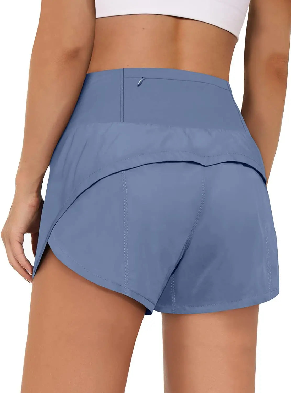 High-Waist Pocket Biker Shorts - Women's Gym & Running Activewear