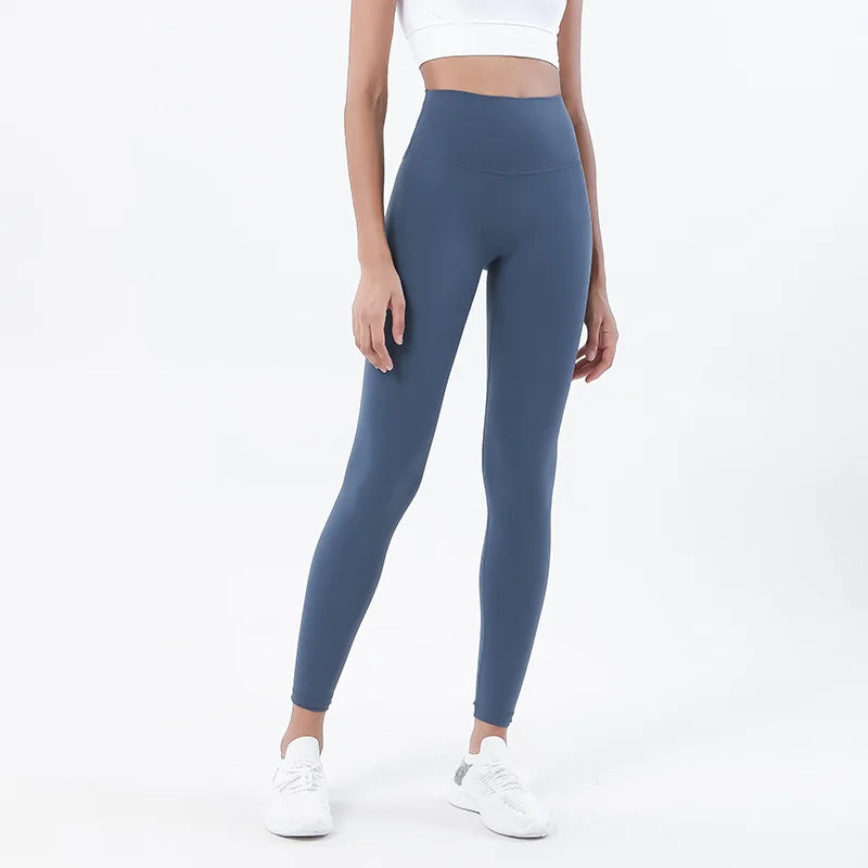 SOISOU Nylon High-Waist Leggings - Breathable No T-Line Workout Tights