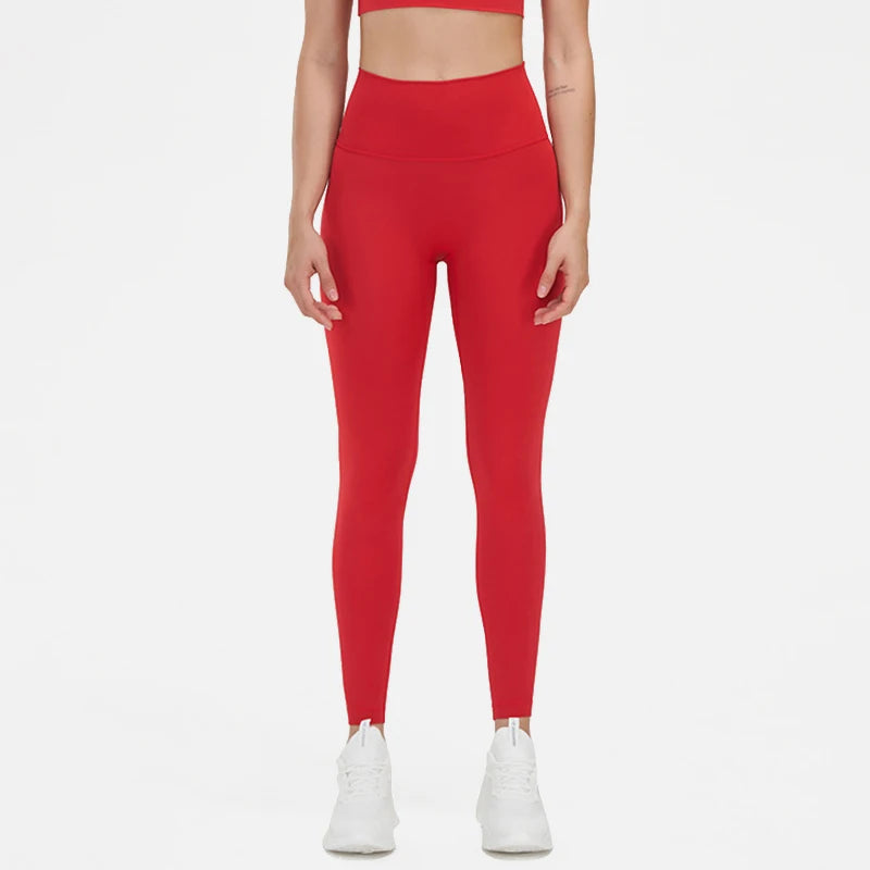SOISOU Nylon High-Waist Leggings - Breathable No T-Line Workout Tights