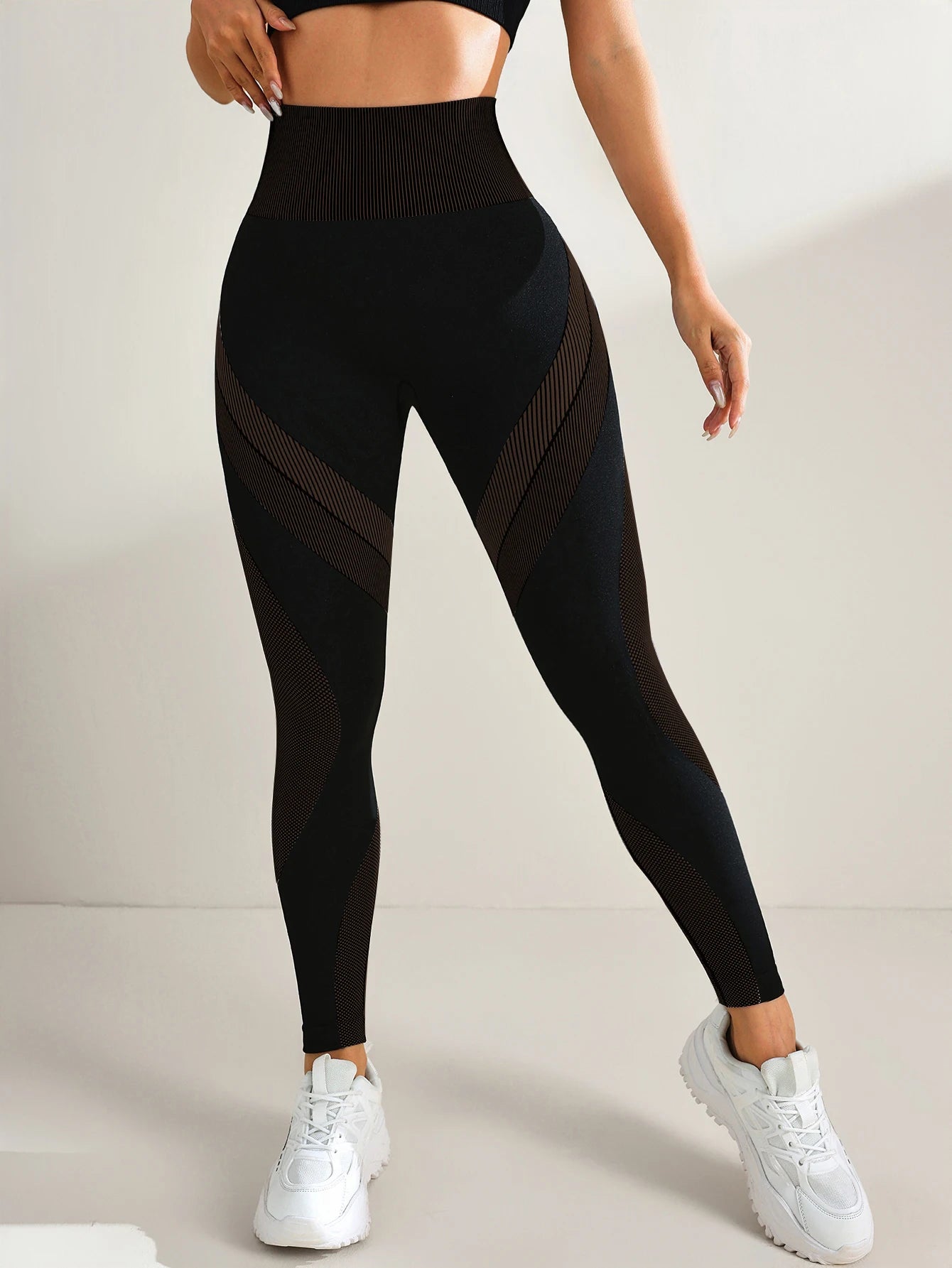 Seamless Scrunch High-Waist Leggings - Soft Tummy Control Support