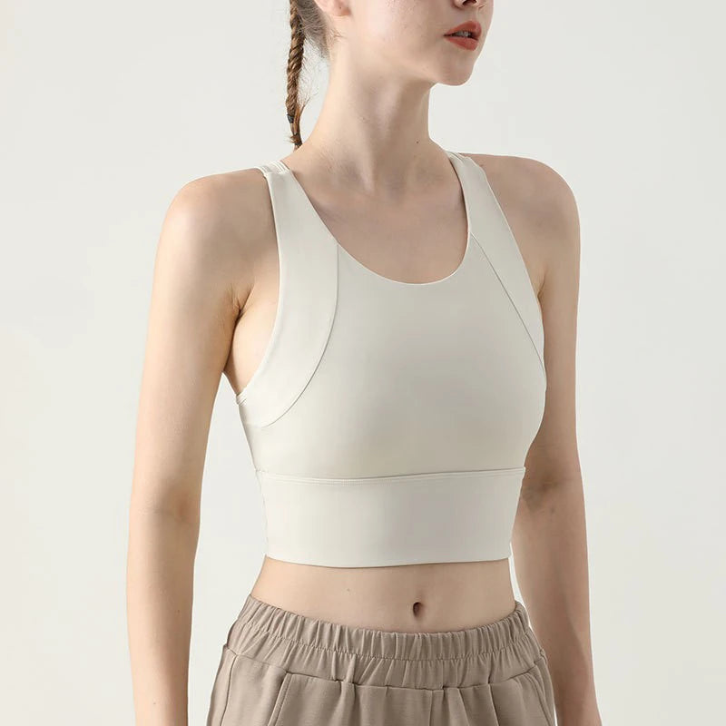 Breathable Padded Sports Bra - Women's Yoga & Gym Support Top