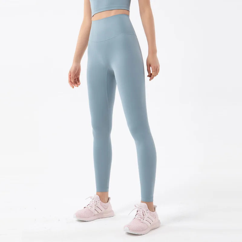 SOISOU Nylon High-Waist Leggings - Breathable No T-Line Workout Tights