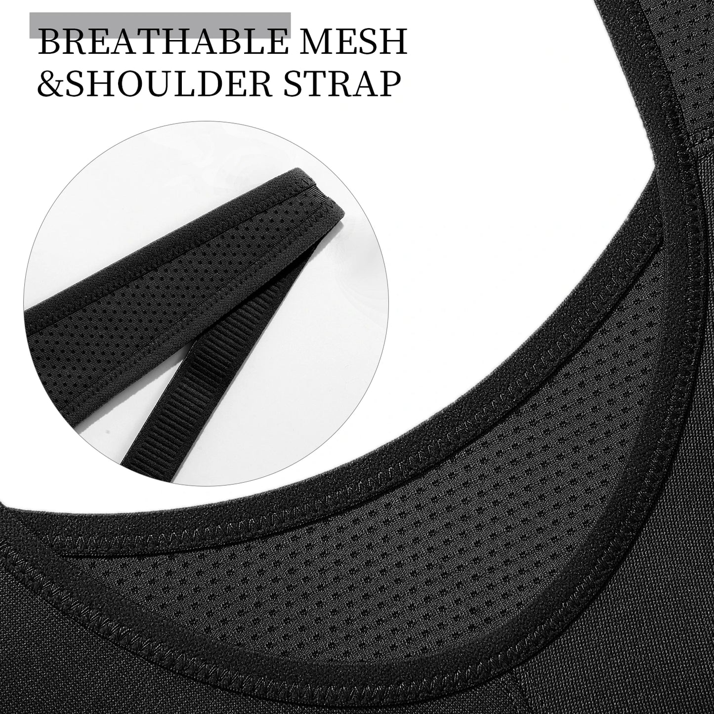 WingsLove High-Impact Full Coverage Sports Bra - Wire-Free Wide Strap Support