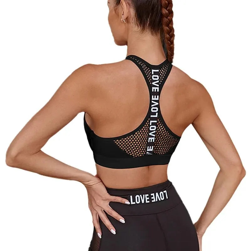 Padded Sports Bra - Women's Workout Crop Top