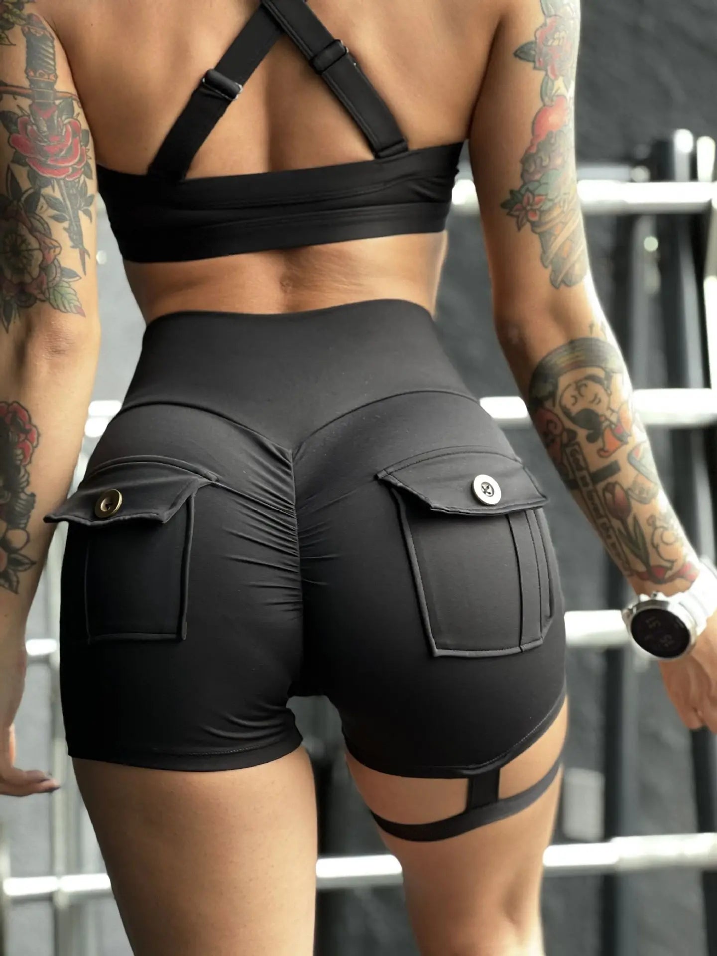 Scrunch Pocket Workout Shorts - Women's Gym & Running Activewear