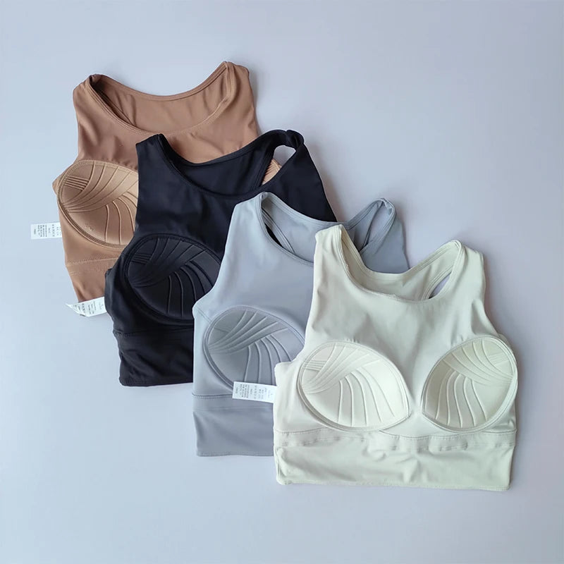 Breathable Padded Sports Bra - Women's Yoga & Gym Support Top