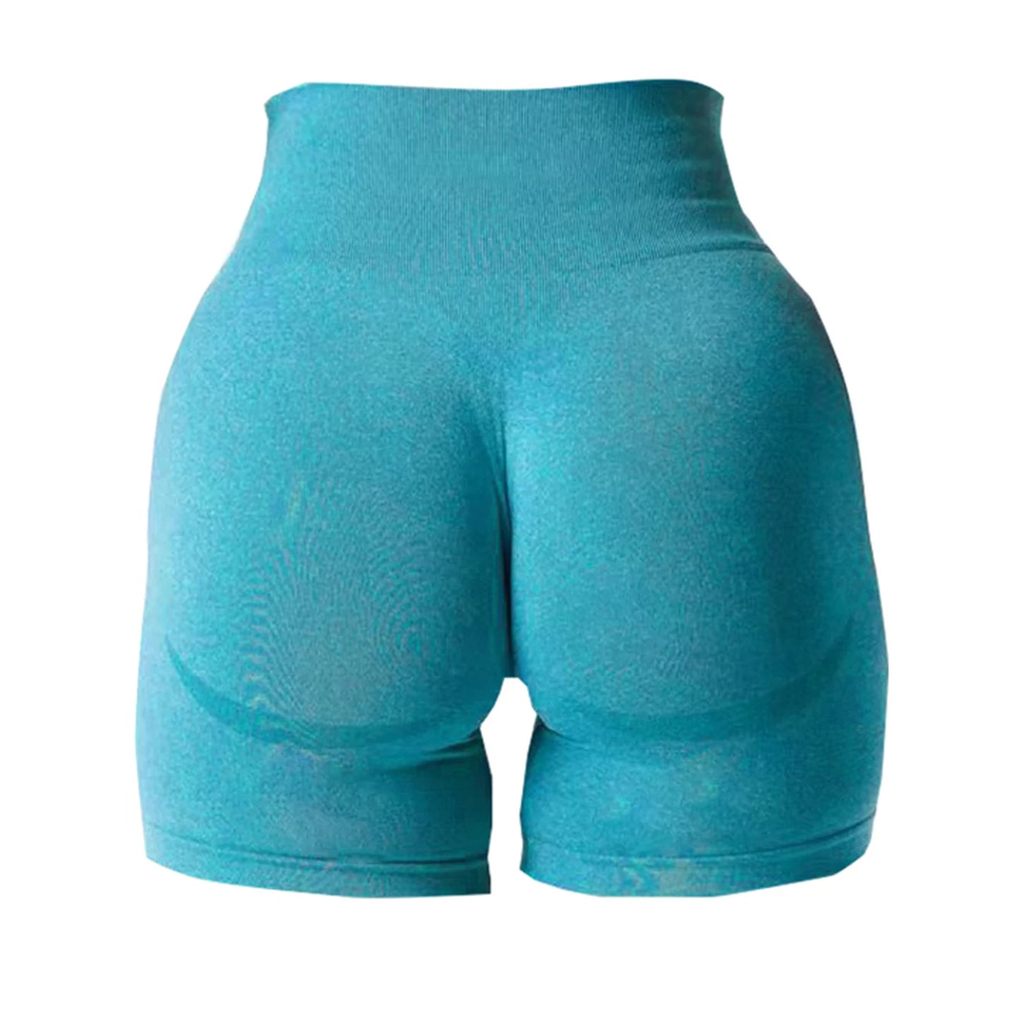 Seamless High-Waist Contour Workout Shorts - Women's Gym & Running Activewear