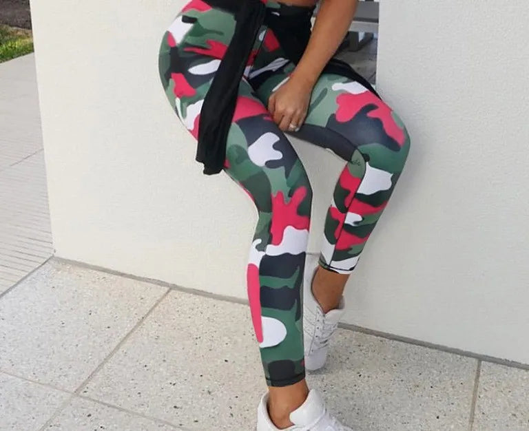 Camouflage Vitality Leggings - Wave Texture Comfort Fit