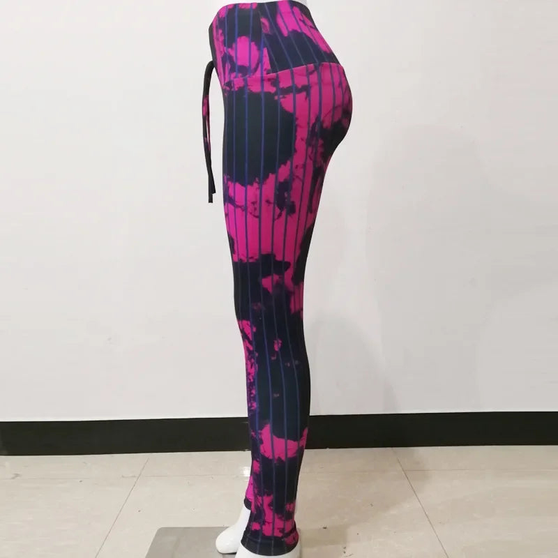 Seamless Printed Yoga Leggings - Super Stretch High-Waist Tights