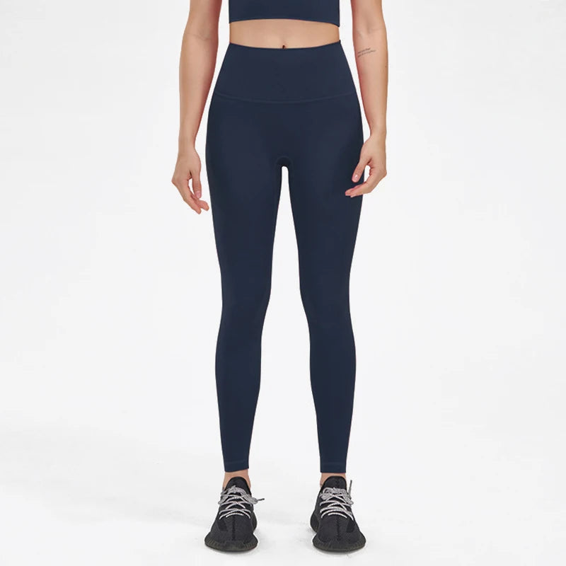SOISOU Nylon High-Waist Leggings - Breathable No T-Line Workout Tights