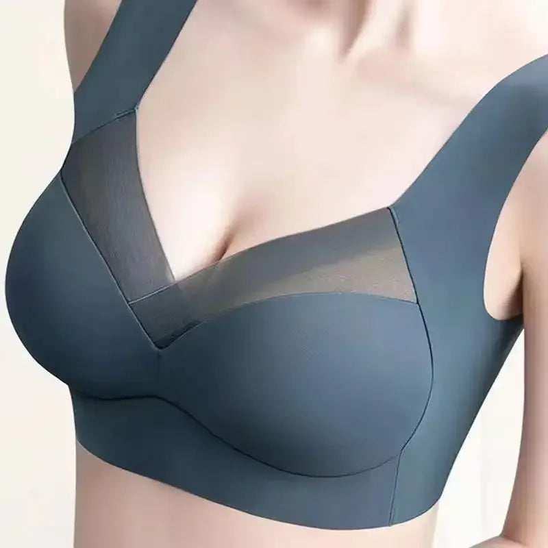 Plus Size Seamless Padded Sports Bra - Women's Yoga & Gym Support Top