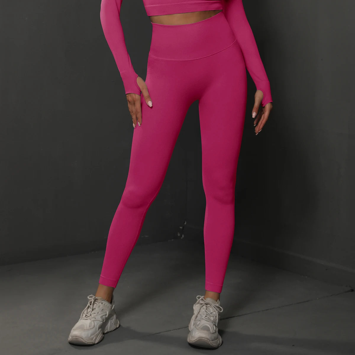 Seamless High-Waist Booty-Lifting Leggings - Gym Yoga Performance