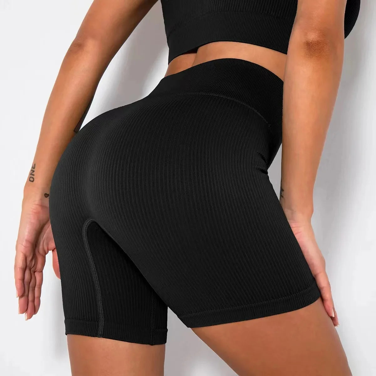 Seamless High-Waist Biker Shorts - Women's Gym & Running Activewear