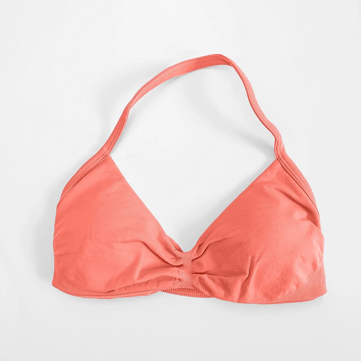 Halter Strappy Seamless Sports Bra - Women's Yoga & Gym Support Top