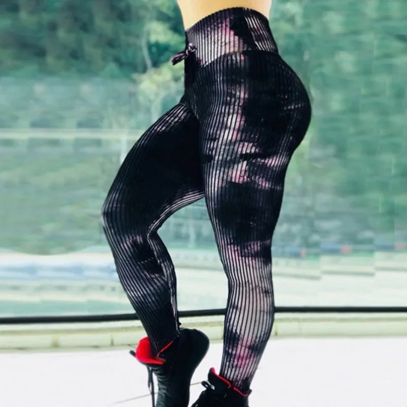 Seamless Printed Yoga Leggings - Super Stretch High-Waist Tights
