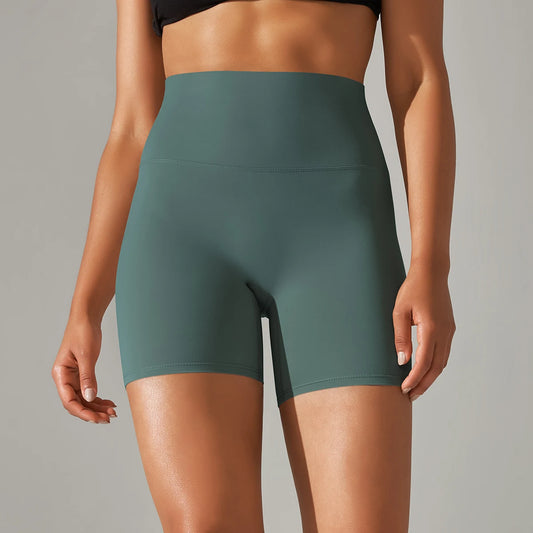 High-Waist Biker Shorts - Women's Gym & Running Activewear