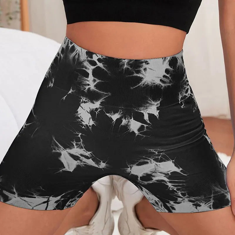 Seamless High-Waist Quick-Dry Workout Shorts - Women's Gym & Running Activewear