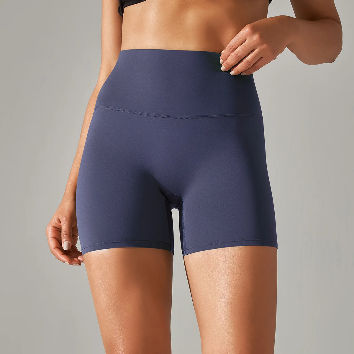 High-Waist Biker Shorts - Women's Gym & Running Activewear