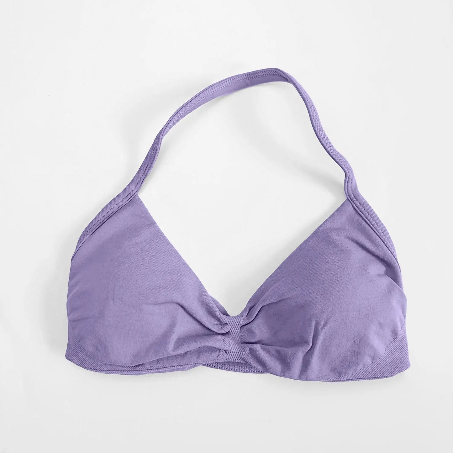 Halter Strappy Seamless Sports Bra - Women's Yoga & Gym Support Top
